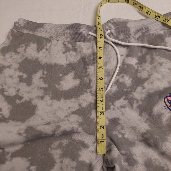 Tom And Jerry Grey White Tie Dye Jogger Sweatpants Cartoon 90s Loungewear Size L - Picture 11 of 13